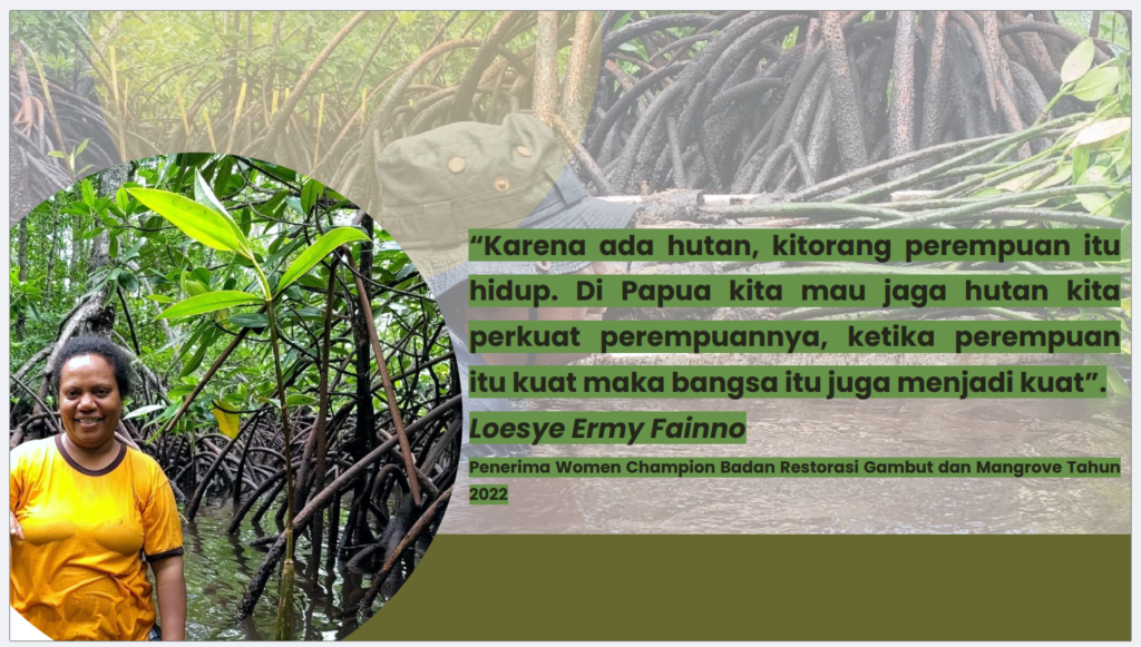 peran perempuan dalam melindungi hutan mangrove di raja ampat